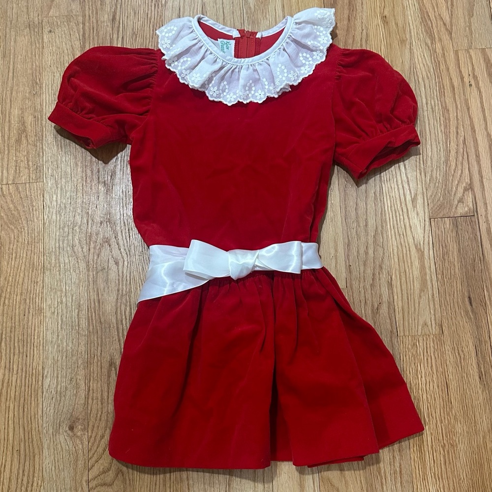 Vintage 90s Y2K girls Kate Greenaway dress